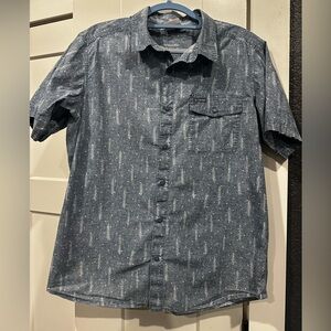 Columbia Men’s Active Fit Button Down Shirt Size Large Blue